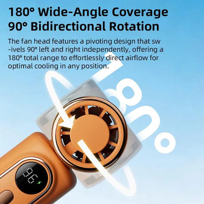 🏖️ 3000mAh USB Clip Fan – 360° Rotatable, Ultra-Portable🌬️| For Travel ✈️ Office 💼Kids 👶 | Clips Anywhere!