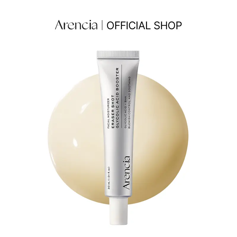 Eraser Shot Glycolic Acid Booster, Daily Clarifying Multi-Acid Formula for Smoother