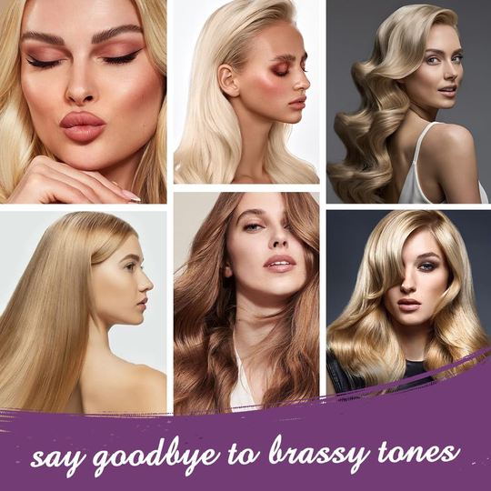 Karseell Purple Hair Mask Professional Neutralizes Brass &amp; Yellow Tones For Blonde Silver Gray Highlighted Hair