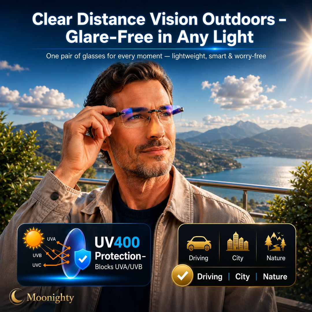 Crystal Clear Reading Glasses – Lightweight Frameless Design with Premium Diamond-Cut Finish