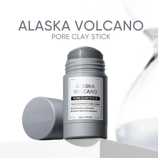 Alaska Volcano Pore Clay Stick – Blackhead Remover Face Mask, Deep Pore Cleansing &amp; Gentle Exfoliating Mud Mask