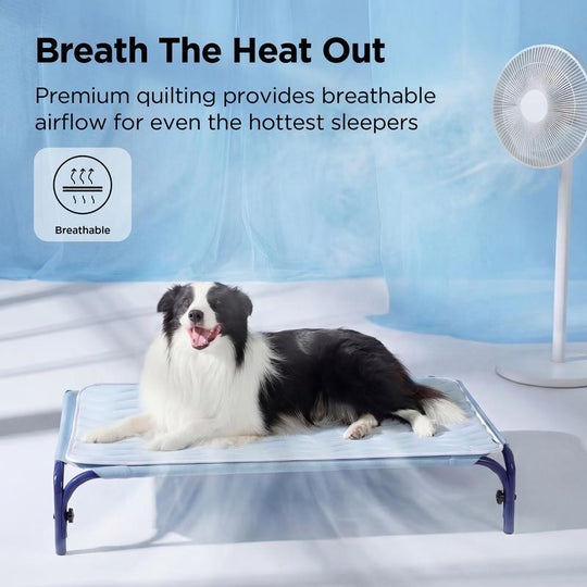 ❄️Summer Blowout! ❄️40% OFF 🧊PawDew™ for Dogs &amp; Cats – Vet-Approved Ice-Silk Cooling Pad ❄️ | Q-MAX >0.4 | Washable 🧼, Non-Slip 🛟 | Perfect for Large Breeds &amp; UK Summers ☀️🇬🇧