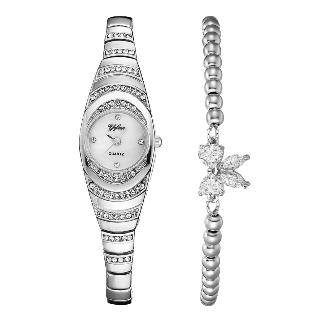 🎁 Ново пристигане с 49% отстъпка💎Дамски часовник с гривна и кристали⌚