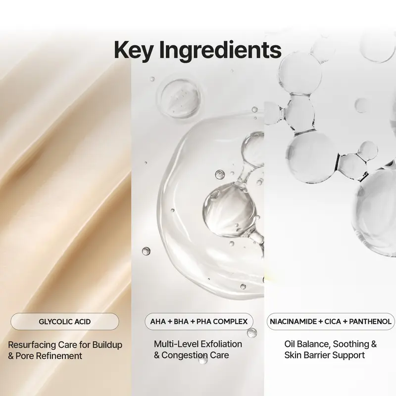 Eraser Shot Glycolic Acid Booster, Daily Clarifying Multi-Acid Formula for Smoother