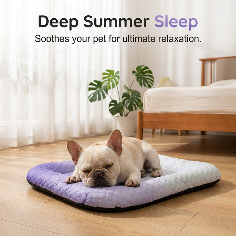 💖❄️Pet Cooling Mat for Dogs &amp; Cats 🐾 Naturally Cool Ice-Silk Pad • Breathable, Washable &amp; Soft 🐶🐱