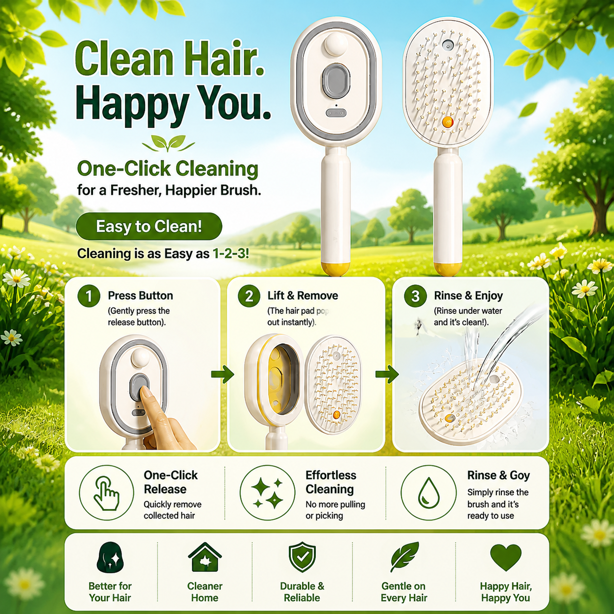 🖤2026 New Year · 40% OFF🖤Moisture Spray Hair Massage Comb