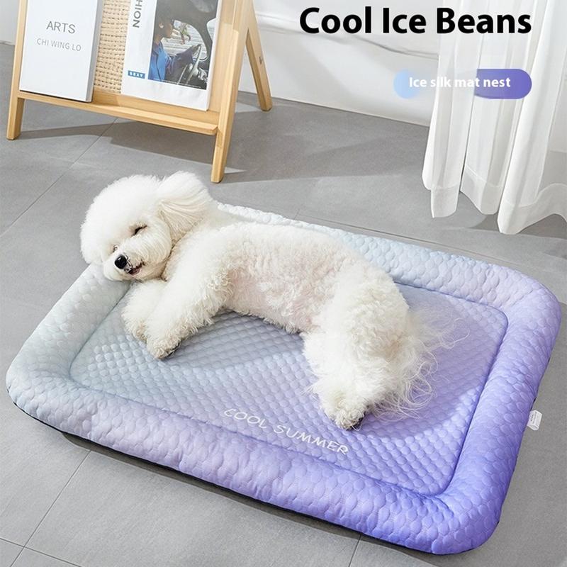 ❄️Pet Cooling Mat for Dogs & Cats 🐾 Naturally Cool Ice-Silk Pad • Breathable, Washable & Soft 🌿  For Floors, Sofas & Car Travel • Multiple Sizes • Gradient Colours ☀️🐶🐱