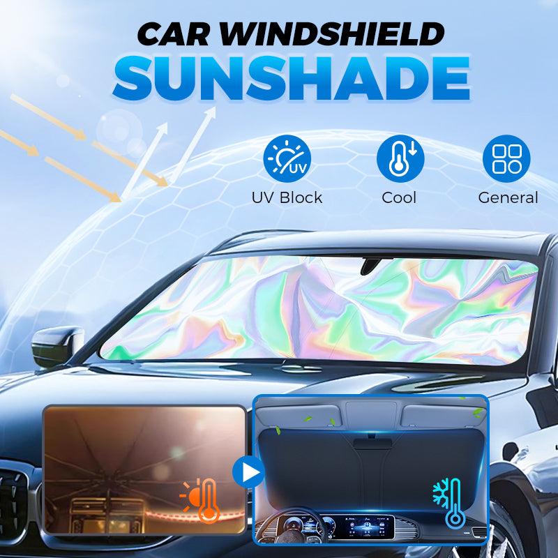 🌞 Summer Hot Sale-40% Off 🌈Laser Car Windshield Sunshade🏖️