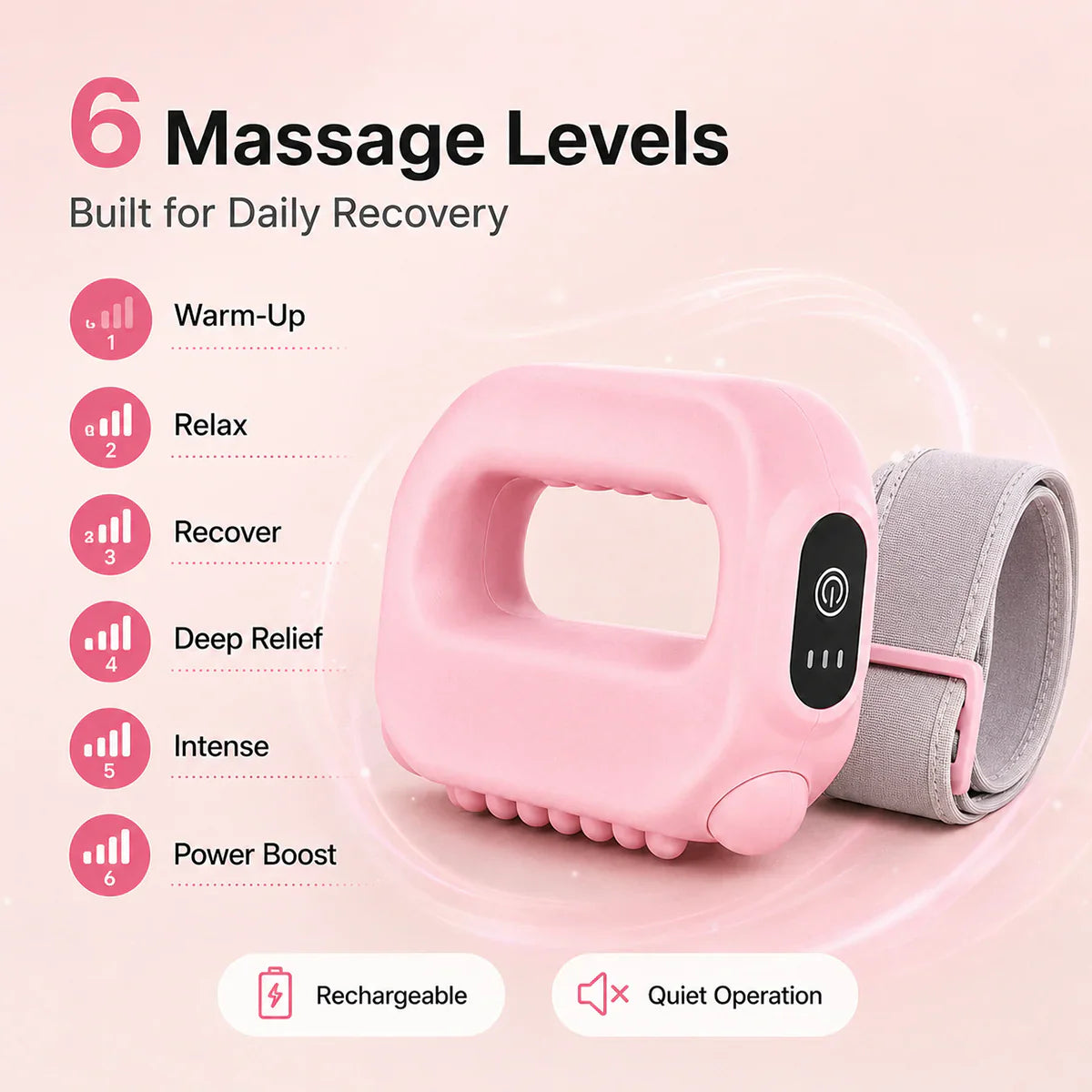Hands-Free Fascia Massager for Muscle Relaxation & Recovery