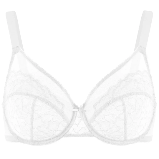 💞50K+ SOLD!👙HSIA Enchante Floral Lace Plus Size Underwire Unlined Unpadded Minimizer Full Coverage Bra Women&