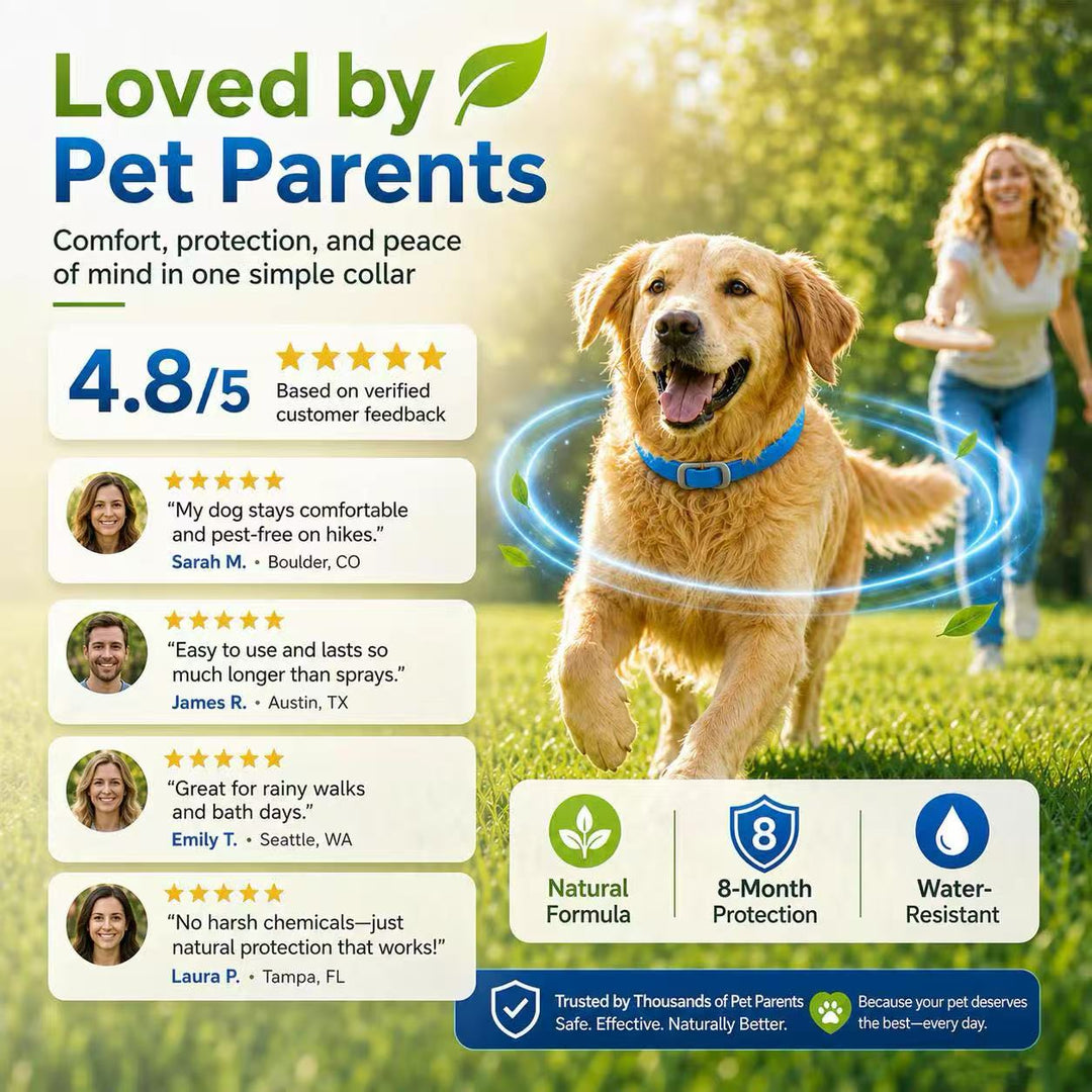 Skip the Chemicals!  Natural Essential Oil Flea Collar – Repels Bugs, Not Safe for Pup.
