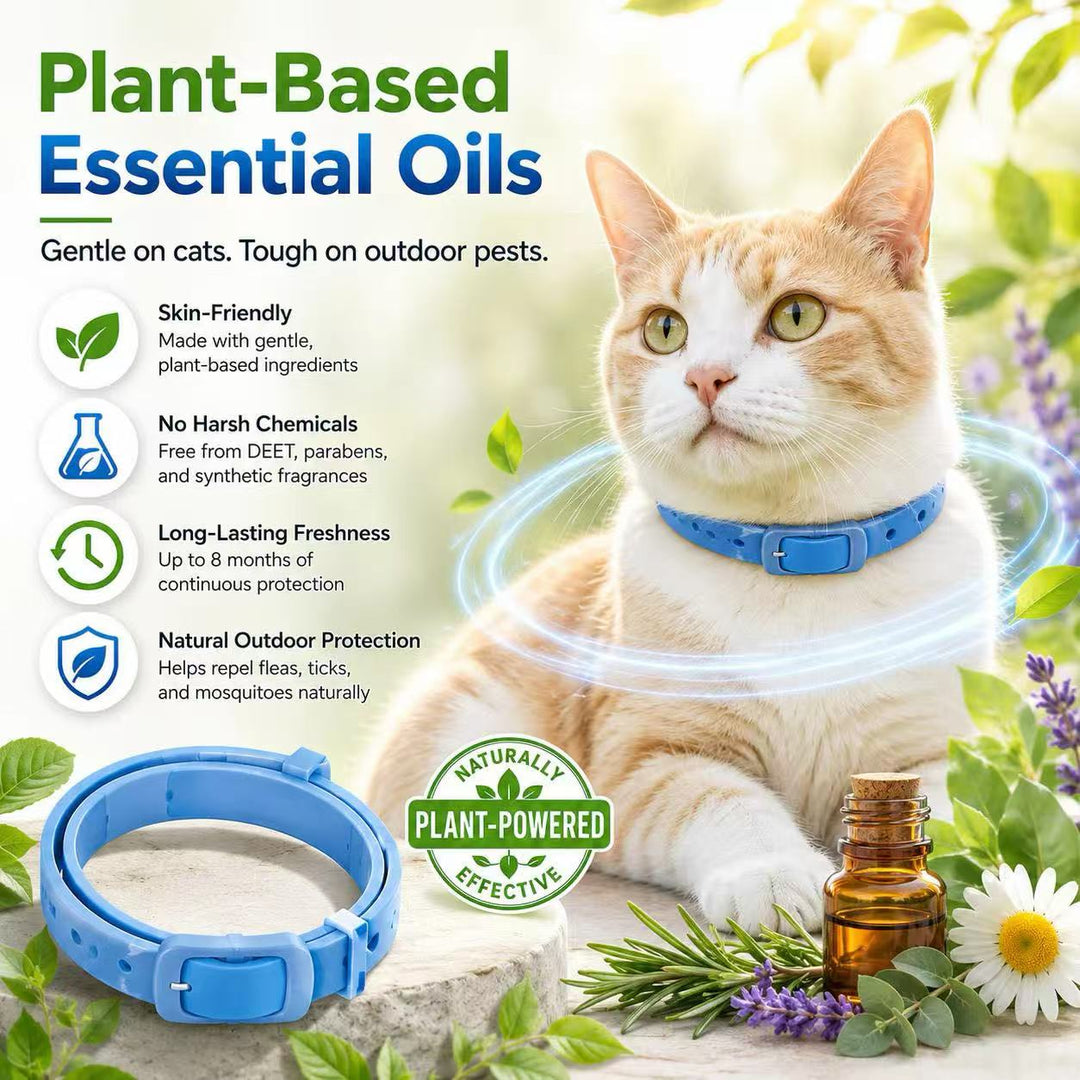 Skip the Chemicals!  Natural Essential Oil Flea Collar – Repels Bugs, Not Safe for Pup.