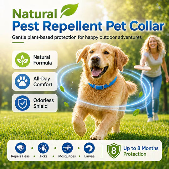 Skip the Chemicals!  Natural Essential Oil Flea Collar – Repels Bugs, Not Safe for Pup.