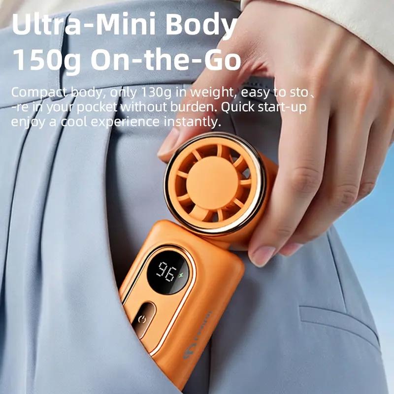 🏖️ 3000mAh USB Clip Fan – 360° Rotatable, Ultra-Portable🌬️| For Travel ✈️ Office 💼Kids 👶 | Clips Anywhere!