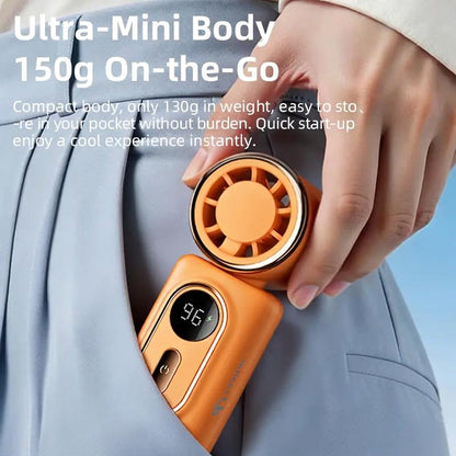 🏖️ 3000mAh USB Clip Fan – 360° Rotatable, Ultra-Portable🌬️| For Travel ✈️ Office 💼Kids 👶 | Clips Anywhere!