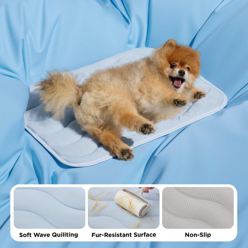 ❄️Summer Blowout! ❄️40% OFF 🧊PawDew™ for Dogs &amp; Cats – Vet-Approved Ice-Silk Cooling Pad ❄️ | Q-MAX >0.4 | Washable 🧼, Non-Slip 🛟 | Perfect for Large Breeds &amp; UK Summers ☀️🇬🇧