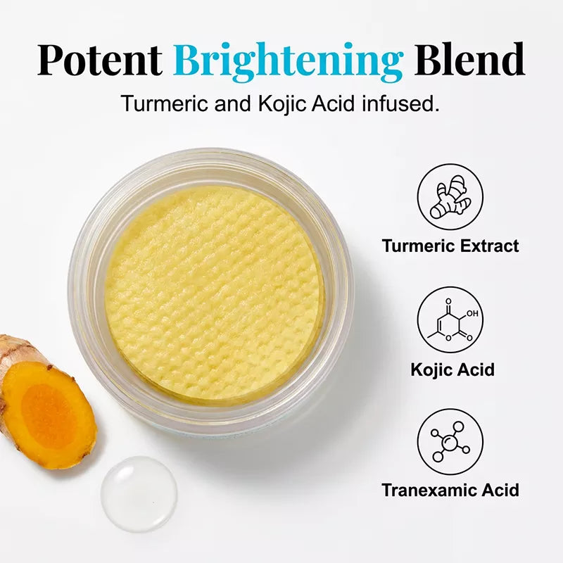 Kojic Acid Turmeric TX Toner Pad 70pads, Dark Spot & Pigmentation Care for Uneven Skin Tone