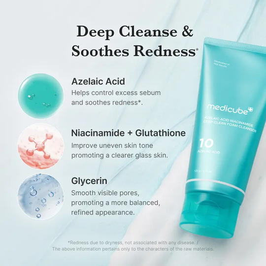[NEW] Azelaic Acid Gummy Whip Cleanser | Cleansing Foam For Troubled Skin | Use After Spot Care &amp; Excess Sebum Control | Niacinamide, Glycerin | Soothing, Pore Cleansing Face Wash | Korean Skincare