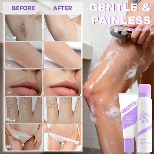 KLENIMORE ™  Gentle &amp; Painless Hair Removal Cream Duo for Sensitive Skin
