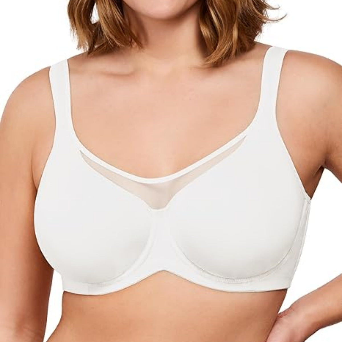🏆 Last Day Special Price £7.99💐Women's Elegant Sheer Full Coverage Plus Size Bra