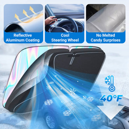 🌞 Summer Hot Sale-40% Off 🌈Laser Car Windshield Sunshade🏖️