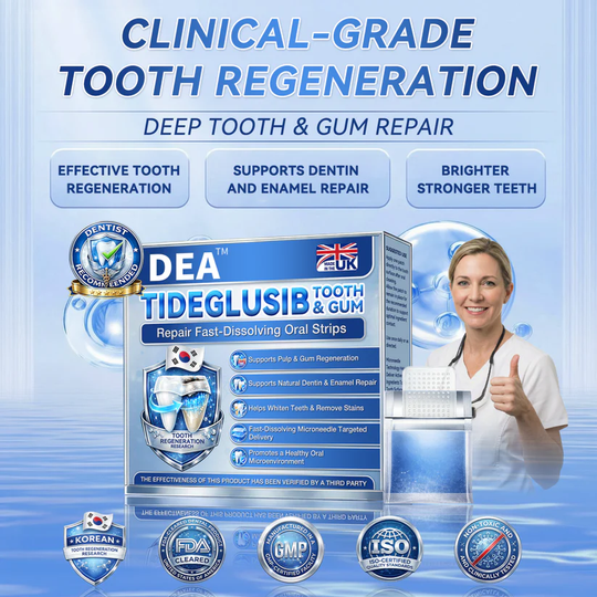 DEA® 🦷 Tideglusib Fast‑Dissolving Tooth &amp; Gum Repair Oral Strips 💥🎉