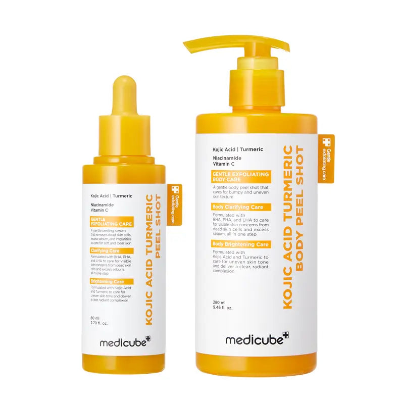 Kojic Acid Turmeric Peel Shot Duo For Face & Body