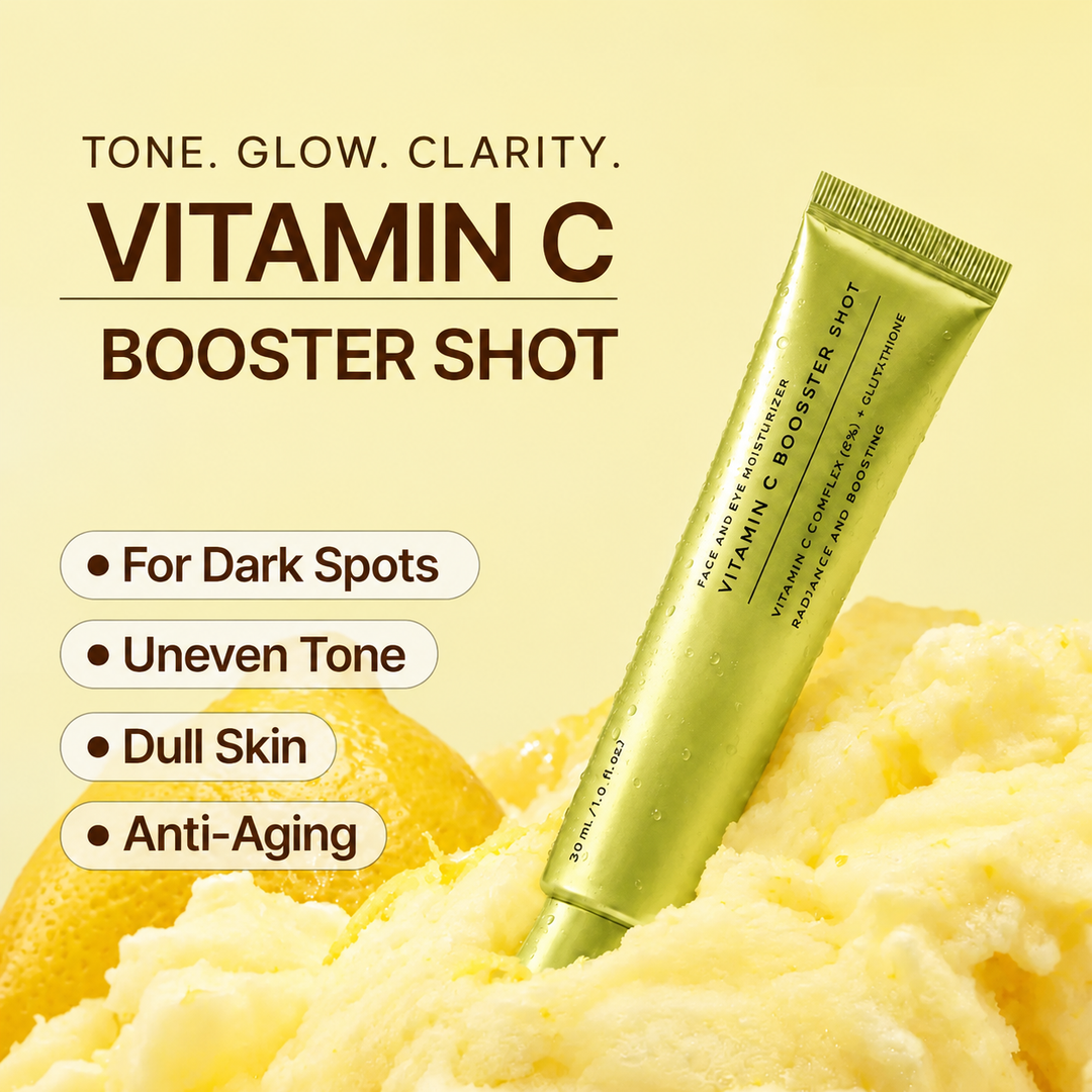 Vitamin C Booster Shot, Pure Vitamin C + Glutathione for Bright, Healthy Skin Glow