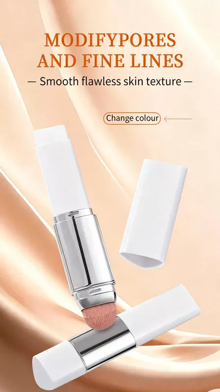 [OFFICIAL PRODUCT] Cover Cream Stick V w/ Detachable Brush - Korean Skin Care Color-Changing Foundation Stick with Collagen Capsules