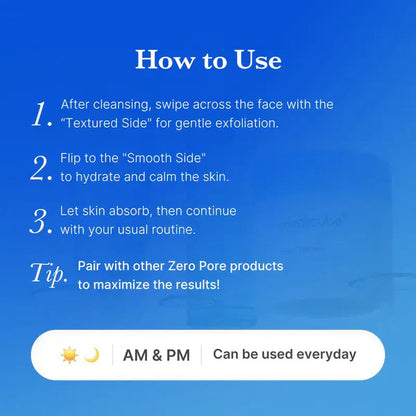 Zero Pore Pads (AHA + BHA) | Korean No.1 Viral Toner Pads
