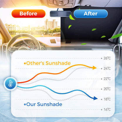 🌞 Summer Hot Sale-40% Off 🌈Laser Car Windshield Sunshade🏖️