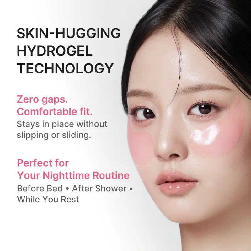 [medicube] PDRN Pink Caffeine Collagen Eye Patch for Night Care