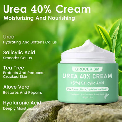 Foot Cream and Hand Cream Maximum Strength with Hyaluronic Acid, Tea Tree, and Aloe Vera For Deep Moisturizes, Callus Remover and Soften All Skin Types