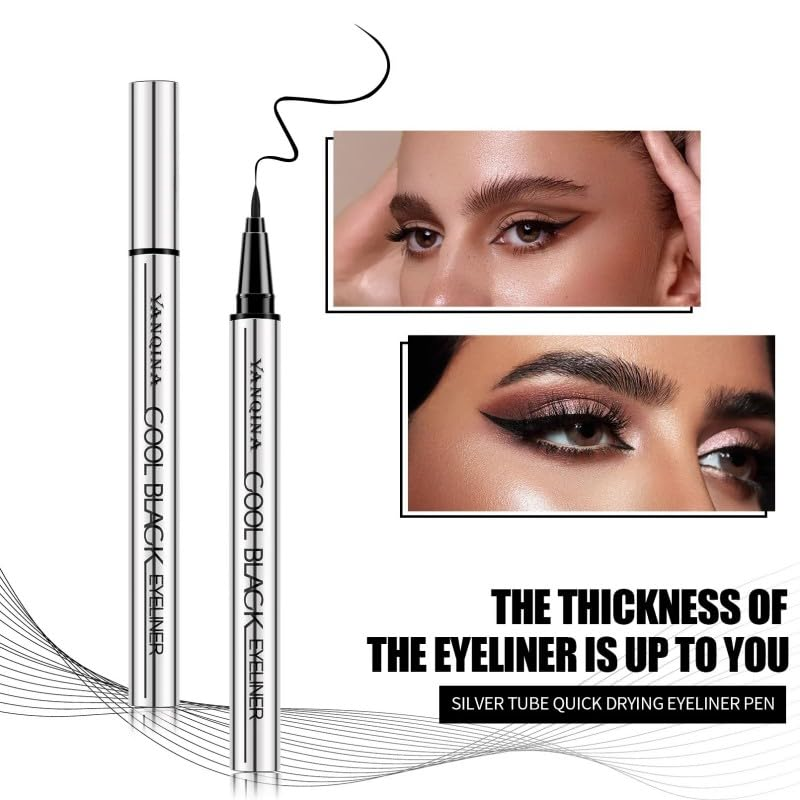 ⚽️🏆️World Cup Sale:40% OFF🎉70K+ SOLD! 🥳Long Lasting Eyeliner Pen Lightweight Waterproof Vegan Cruelty Free