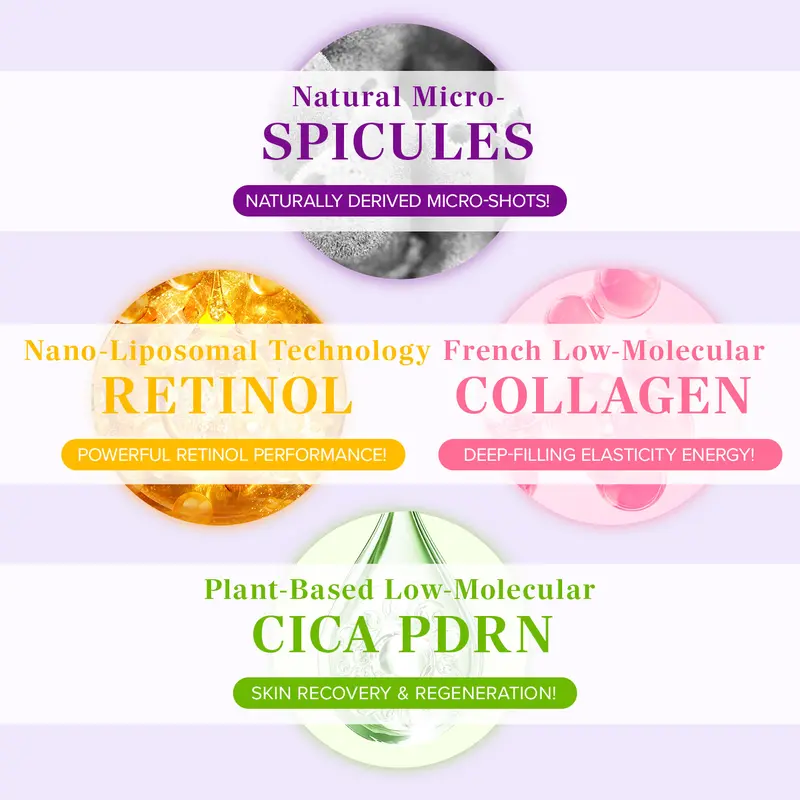 [Mary&amp;May Official] NEW Spicule PDRN Cream DUO - Micro-Spicules, Collagen Firming &amp; Retinol Wrinkle Care, Gentle Daily Use, for All Skin Types