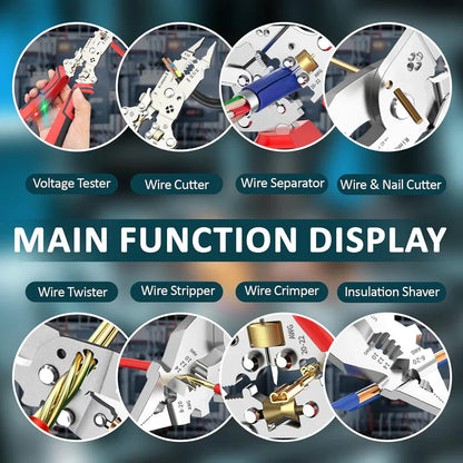 Wire Stripping Pliers – Multi-Function Cutting & Voltage Detection Tool For Safer Electrical Work