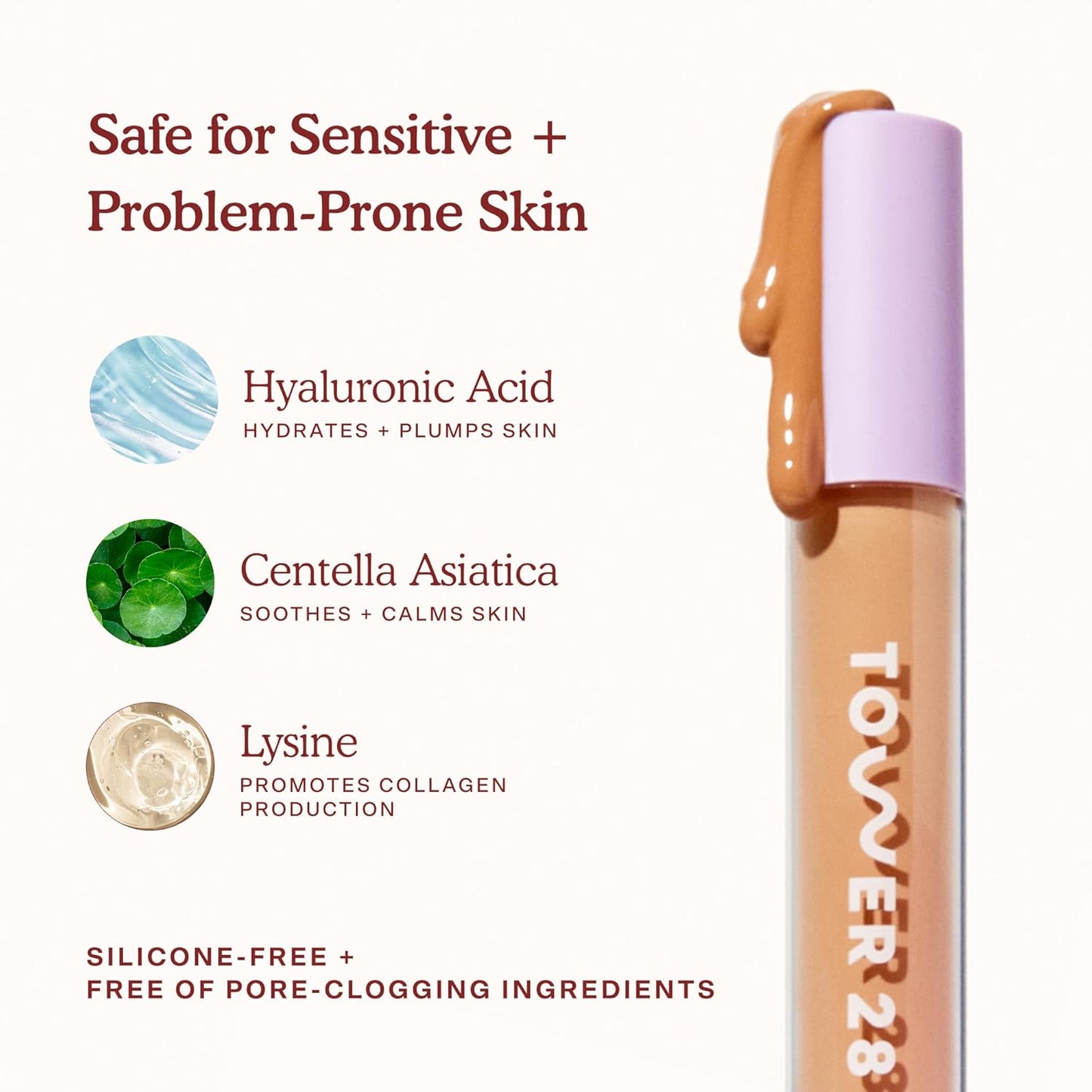 Tower 28 Swipe Serum Concealer Hydrating Medium-Full Coverage Concealer + Under Eye Brightener