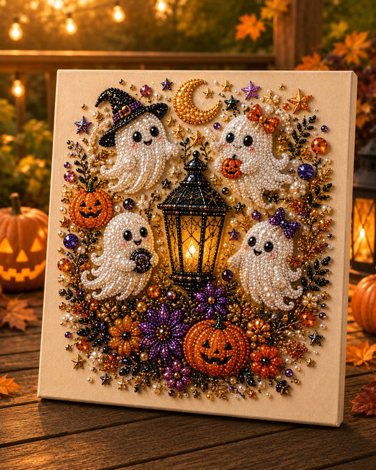 Last Day 49% OFF Halloween Pearl Painting Kit – 5D DIY Beaded Art Craft Set with Full Tools  | Spooky Pumpkin, Witch &amp; Black Cat Design  | Festive Wall Decor &amp; Unique Gift for Adults &amp; Teens