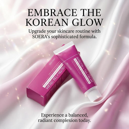 Official SOERA Korean Brightening Cream, Arbutin And Tranexamic Acid Facial Cream For Uneven Skin Tone