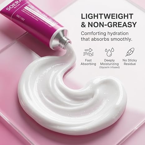 Official SOERA Korean Brightening Cream, Arbutin And Tranexamic Acid Facial Cream For Uneven Skin Tone