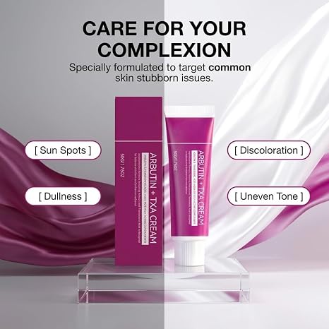 Official SOERA Korean Brightening Cream, Arbutin And Tranexamic Acid Facial Cream For Uneven Skin Tone
