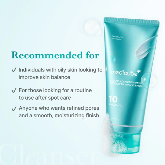 [NEW] Azelaic Acid Gummy Whip Cleanser | Cleansing Foam For Troubled Skin | Use After Spot Care &amp; Excess Sebum Control | Niacinamide, Glycerin | Soothing, Pore Cleansing Face Wash | Korean Skincare