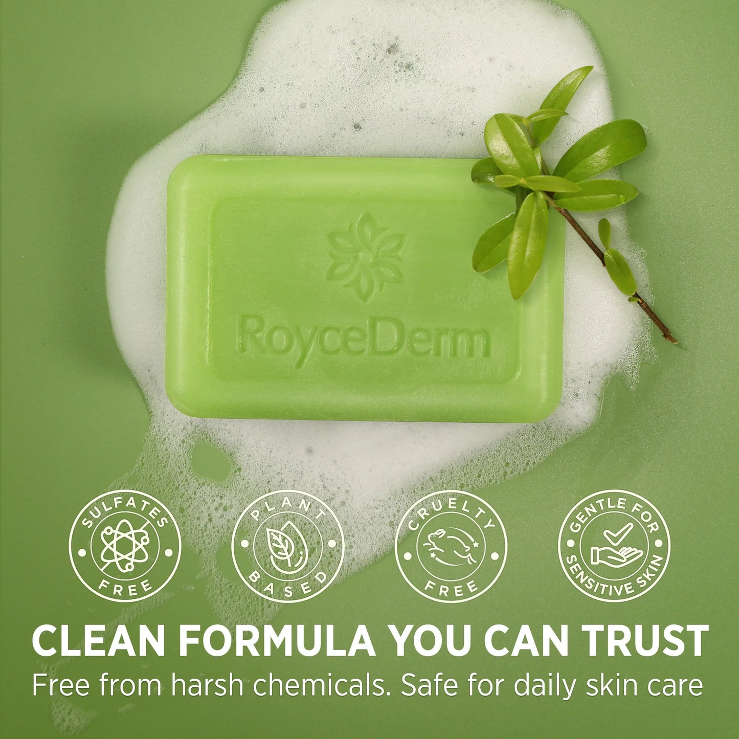 RoyceDerm Tea Tree Oil Antifungal Soap – Daily Gentle Cleansing & Antifungal Care