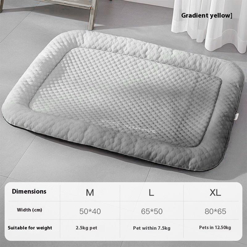 ❄️Pet Cooling Mat for Dogs &amp; Cats 🐾 Naturally Cool Ice-Silk Pad • Breathable, Washable &amp; Soft 🌿  For Floors, Sofas &amp; Car Travel • Multiple Sizes • Gradient Colours ☀️🐶🐱