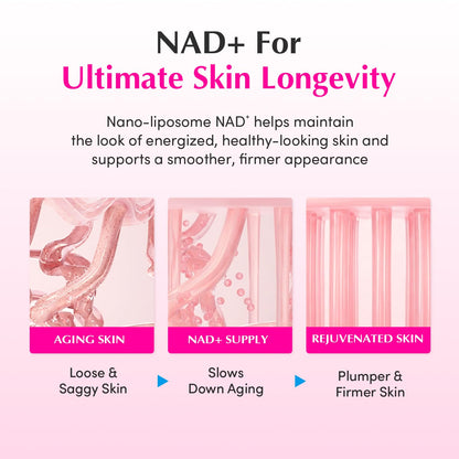 EQQUALBERRY NAD+ Peptide Boosting Cream – NAD+ 5% & 13 Peptides Anti-Aging Korean Skincare Face & Body Cream | Firming & Lifting Pink Neck Cream for Sagging Skin