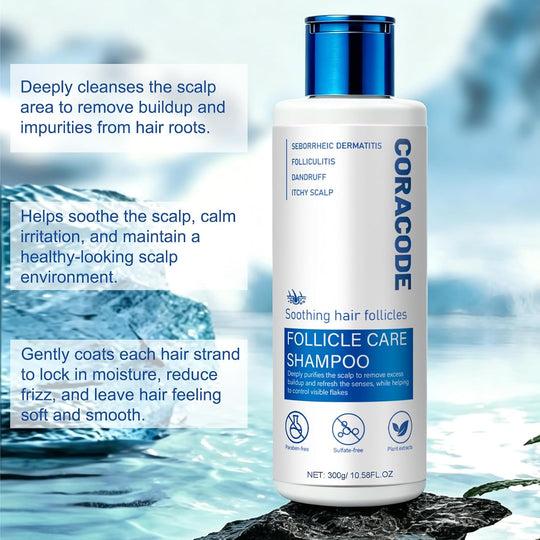 Folliculitis Shampoo for Itchy, Flaky Scalp - Purifying Formula for a Soothed, Balanced Scalp &amp; Oily Scalp Care, Men &amp; Women