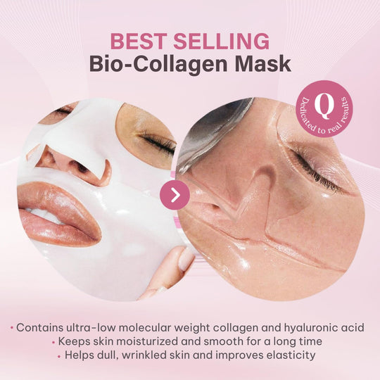 Quasi Bio-Collagen Face 4-Pack - Niacinamide &amp; Collagen Overnight Hydration
