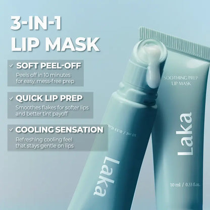 [Laka] Soothing Prep Lip Mask — Cooling peel-off lip mask for smoother lip prep and a hydrated feel
