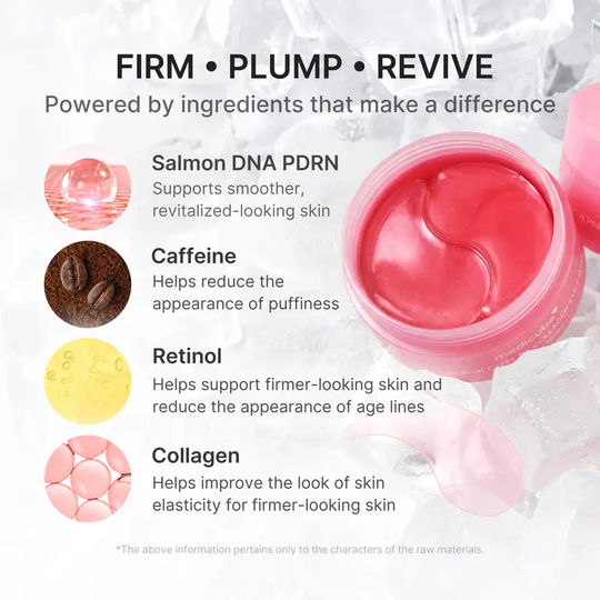 [medicube] PDRN Pink Caffeine Collagen Eye Patch for Night Care