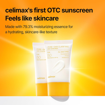 Celimax Pore+Skin Clarifying Daily Sunscreen | SPF 50 Broad Spectrum